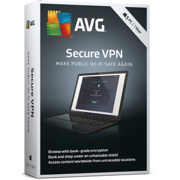 AVG Secure VPN 5 Device 1 Year