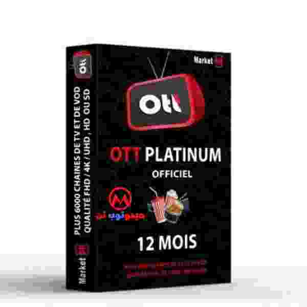 اشتراك 12 شهر OTT IPTV PLATINUM