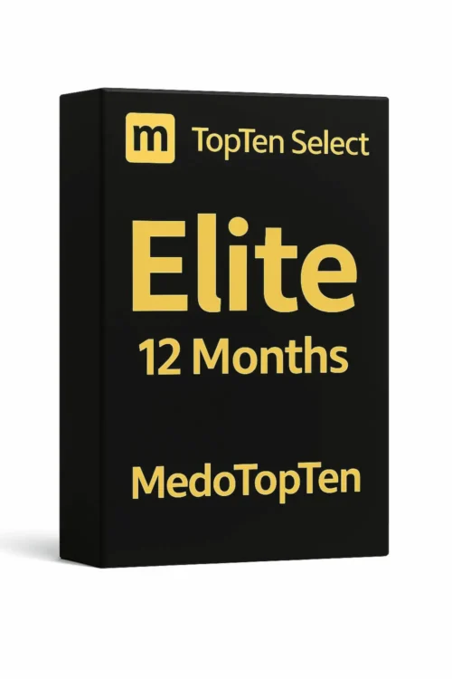 "اشتراك TopTen Select – Elite – 12 شهور بتصميم أنيق وجودة 4K من MedoTopTen" TopTen Select Elite12 Months